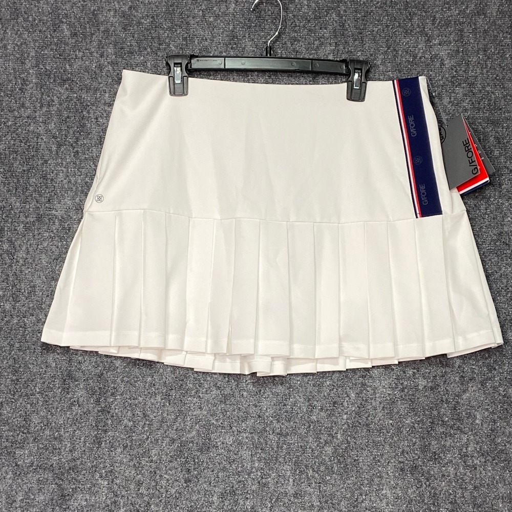 G/FORE Operative Women's Golf Skort XXL White Pleated Athletic Skirt Pleated NWT